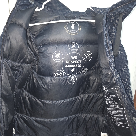 Women's Save The Duck Alas Water Repellent Check Puffer Coat - Picture 2 of 5